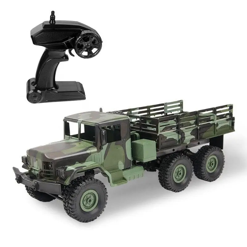 HKM-139347 6WD Remote Control Military Climbing Vehicle - 1:16 Off-Road RC Truck for Ages 5 and Up