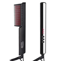 HKM-139347 Multifunctional Hair Straightening Comb with Hair Care Essential Oil 40ml, Adjustable Temperature 160-210°C