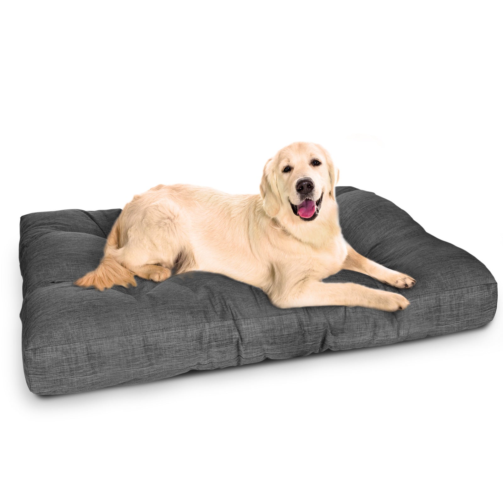 HKM-1394621 Thick and Warm Kennel Bed for Large Dogs - Winter-Ready Pet Nest in Gray, 98x77x12cm