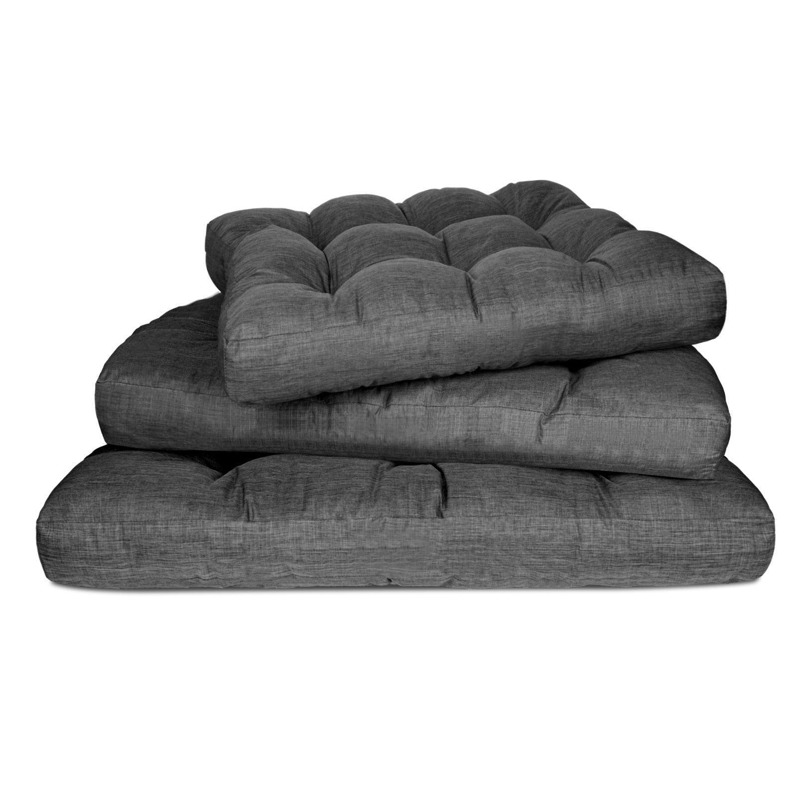 HKM-1394621 Thick and Warm Kennel Bed for Large Dogs - Winter-Ready Pet Nest in Gray, 98x77x12cm