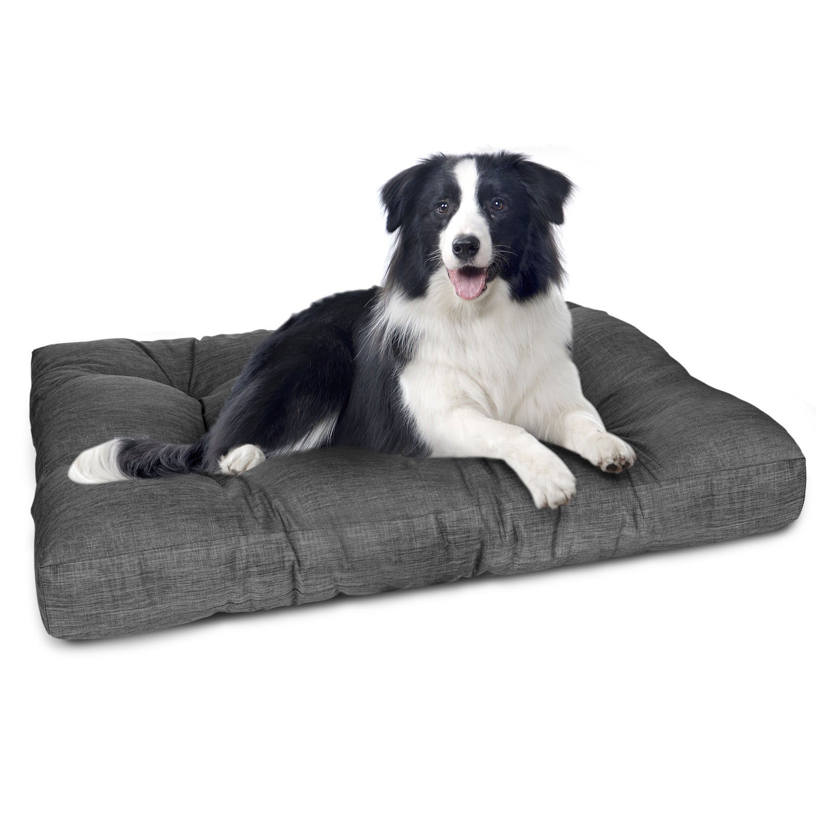 HKM-1394621 Thick and Warm Kennel Bed for Large Dogs - Winter-Ready Pet Nest in Gray, 98x77x12cm