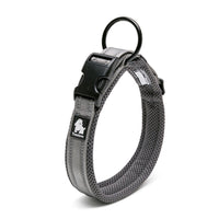 HKM-1394749 Breathable Mesh Pet Collar with Reflective Nylon - Various Colors and Sizes