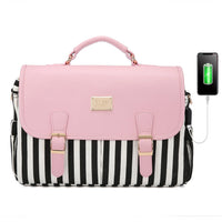 HKM-139475 Large 15.6 Inch Computer Bag for Women - Stylish Laptop Sleeve Case for Work and College