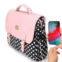 HKM-139475 Large 15.6 Inch Computer Bag for Women - Stylish Laptop Sleeve Case for Work and College