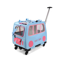 HKM-1395005 Foldable Portable Pet Trolley for Comfortably Transporting Up to Two Cats