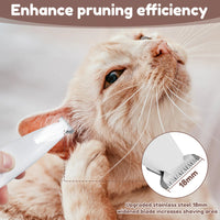 HKM-1396541 LED Dog Paw Trimmer with Widened Blade and Waterproof Design, Cordless Grooming Clippers with LED Display