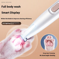 HKM-1396541 LED Dog Paw Trimmer with Widened Blade and Waterproof Design, Cordless Grooming Clippers with LED Display