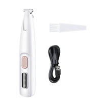 HKM-1396541 LED Dog Paw Trimmer with Widened Blade and Waterproof Design, Cordless Grooming Clippers with LED Display