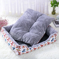 HKM-1396797 Cozy Plush Pet Bed for Small to Medium Dogs and Cats, Waterproof and Non-Slip, Multiple Sizes Available