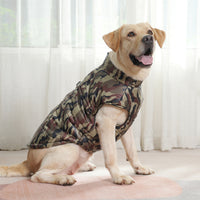 HKM-1397181 Winter Thickened Dog Camouflage Clothing in Black, Gray, Green, and Navy - Sizes 5XL, 6XL, 7XL
