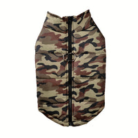 HKM-1397181 Winter Thickened Dog Camouflage Clothing in Black, Gray, Green, and Navy - Sizes 5XL, 6XL, 7XL