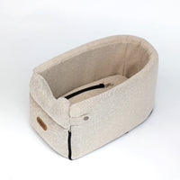 HKM-1397565 Portable Dog Car Seat Bed for Small Dogs and Cats - Safe, Breathable Travel Carrier with Nonslip Design