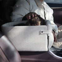 HKM-1397565 Portable Dog Car Seat Bed for Small Dogs and Cats - Safe, Breathable Travel Carrier with Nonslip Design
