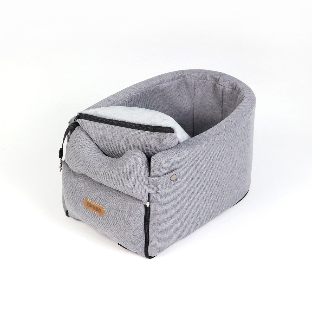 HKM-1397565 Portable Dog Car Seat Bed for Small Dogs and Cats - Safe, Breathable Travel Carrier with Nonslip Design