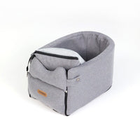 HKM-1397565 Portable Dog Car Seat Bed for Small Dogs and Cats - Safe, Breathable Travel Carrier with Nonslip Design