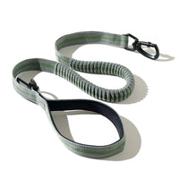 HKM-1398333 Elastic Retractable Dog Leash - Fluorescent Yellow/Army Green, Nylon Alloy, 1.45m Length, 240-280KG Pull Strength