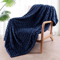 HKM-139923 Children's Cozy Soft Plaid Blanket - Various Sizes and Colors in Polyester Fabric