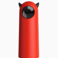 HKM-1399357 Automatic Infrared Cat Teaser Toy - Fashion Minimalist Design, White ABS & Silicone