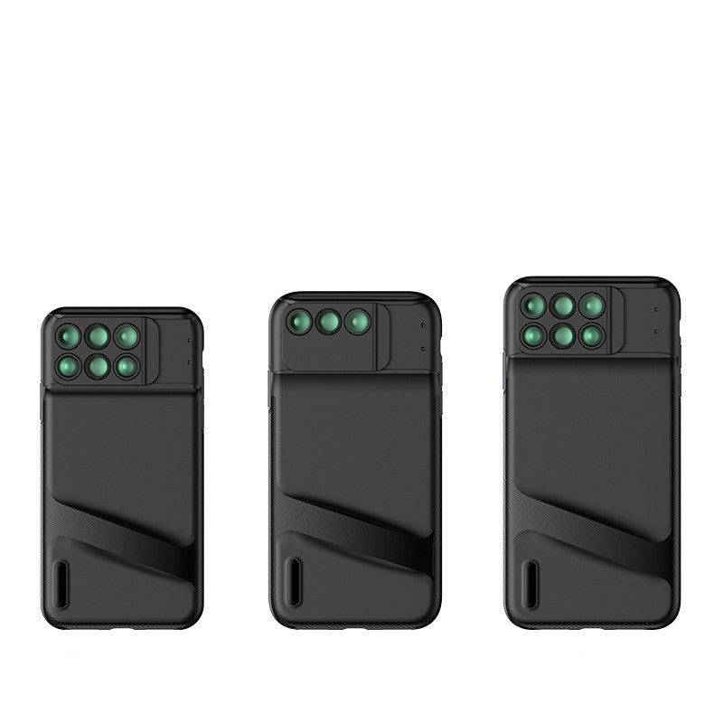 HKM-140179 Protective TPU Mobile Phone Case with Wide-Angle, Macro, and Fisheye Lens for Enhanced Photography