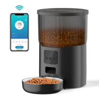 HKM-1402301 Automatic Pet Feeder for Dogs and Cats - 4L Capacity with USB and Adapter Options