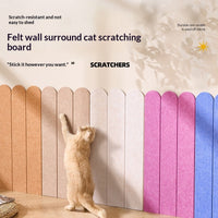 HKM-1404477 Durable Wall-Mounted Cat Scratch Board in Multiple Solid Colors