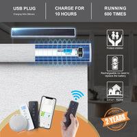 HKM-140499 Motorized Blackout Roller Blinds with Smart Remote Control for Easy Installation in Home or Office