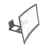 HKM-140627 12-Inch Curved Mobile Phone Screen Magnifier with Anti-Slip Holder and High-Definition Lens