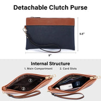 HKM-140627 Custom Ladies Handbags Set - 2pcs Shoulder Bags with Wallet for Office and Laptop Use