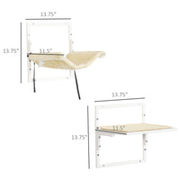 HKM-1407549 Wall-Mounted Cat Shelves with Cozy Hammock and Climbing Platforms for Indoor Cats, Supports Up to 11 lbs.