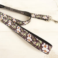 HKM-1408061 Black Chrysanthemum Polyester Traction Belt ¨C Adjustable Webbing Design for Enhanced Grip