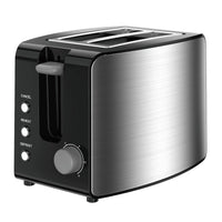 HKM-140819 2-Slice 38mm Wide Slot Breakfast Toaster with Easy-Clean Design