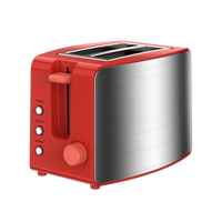HKM-140819 2-Slice 38mm Wide Slot Breakfast Toaster with Easy-Clean Design