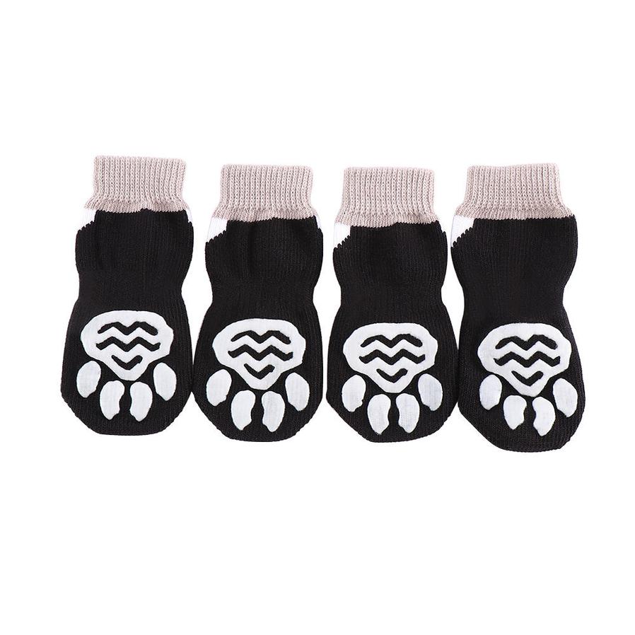 HKM-140819 Indoor Pet Socks - Breathable, Anti-Slip, and Easy-to-Clean Cotton Blend