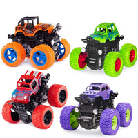 HKM-140883 Inertia 4WD Off-Road Monster Truck Toy for Kids - Friction Powered, 1:32 Scale, Durable Plastic