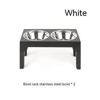 HKM-1410237 Adjustable Slow Feeding Bowl Rack with Stainless Steel Dog Bowls for Neck Protection
