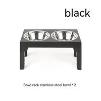 HKM-1410237 Adjustable Slow Feeding Bowl Rack with Stainless Steel Dog Bowls for Neck Protection