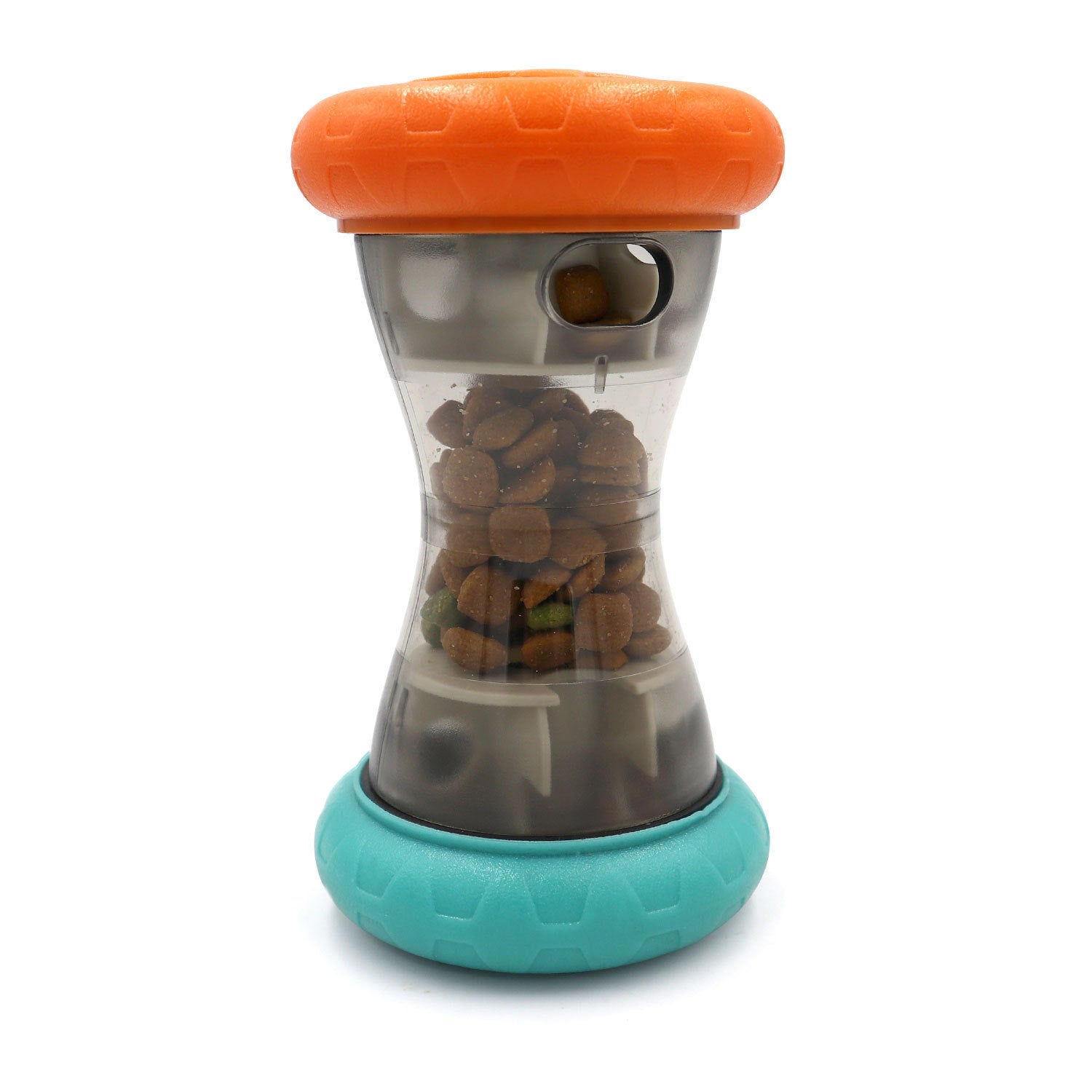 HKM-1410621 Automatic Pet Feeder with Rolling Food Dispensing and Leak-Proof Design