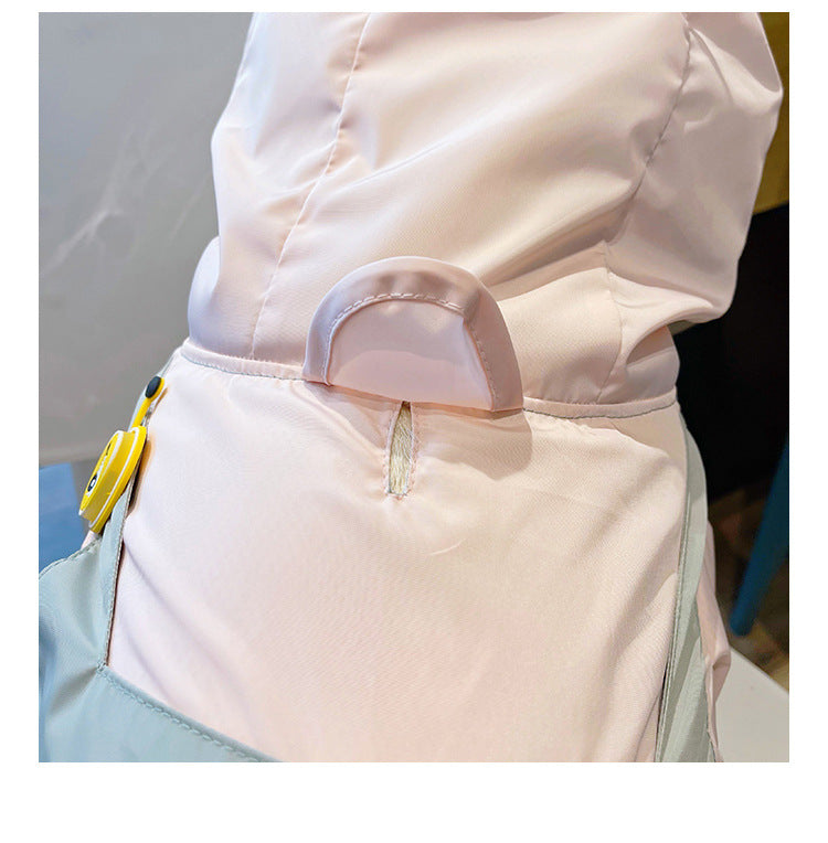 HKM-1411645 Four Foot Waterproof Raincoat for Small and Medium-Sized Dogs, Breathable Fabric with Unique Design