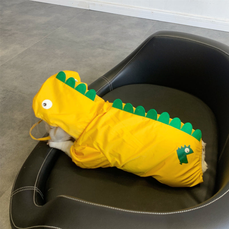 HKM-1411645 Four Foot Waterproof Raincoat for Small and Medium-Sized Dogs, Breathable Fabric with Unique Design