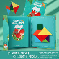 HKM-141203 Montessori Geometry Tangram Paper Puzzle Book for Kids - Educational DIY Learning Toy