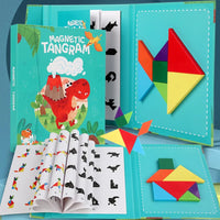 HKM-141203 Montessori Geometry Tangram Paper Puzzle Book for Kids - Educational DIY Learning Toy