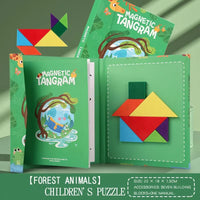 HKM-141203 Montessori Geometry Tangram Paper Puzzle Book for Kids - Educational DIY Learning Toy