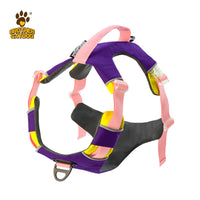 HKM-1413309 Reflective Dog Training Vest with Chest Strap in Barbie Pink, Grape Purple, and Wine Red