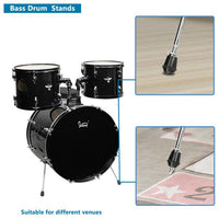 HKM-141331 22in Double-layer Oil Skin Drum with Five Drums and Black Frame