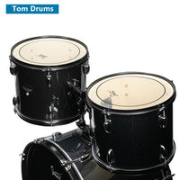 HKM-141331 22in Double-layer Oil Skin Drum with Five Drums and Black Frame