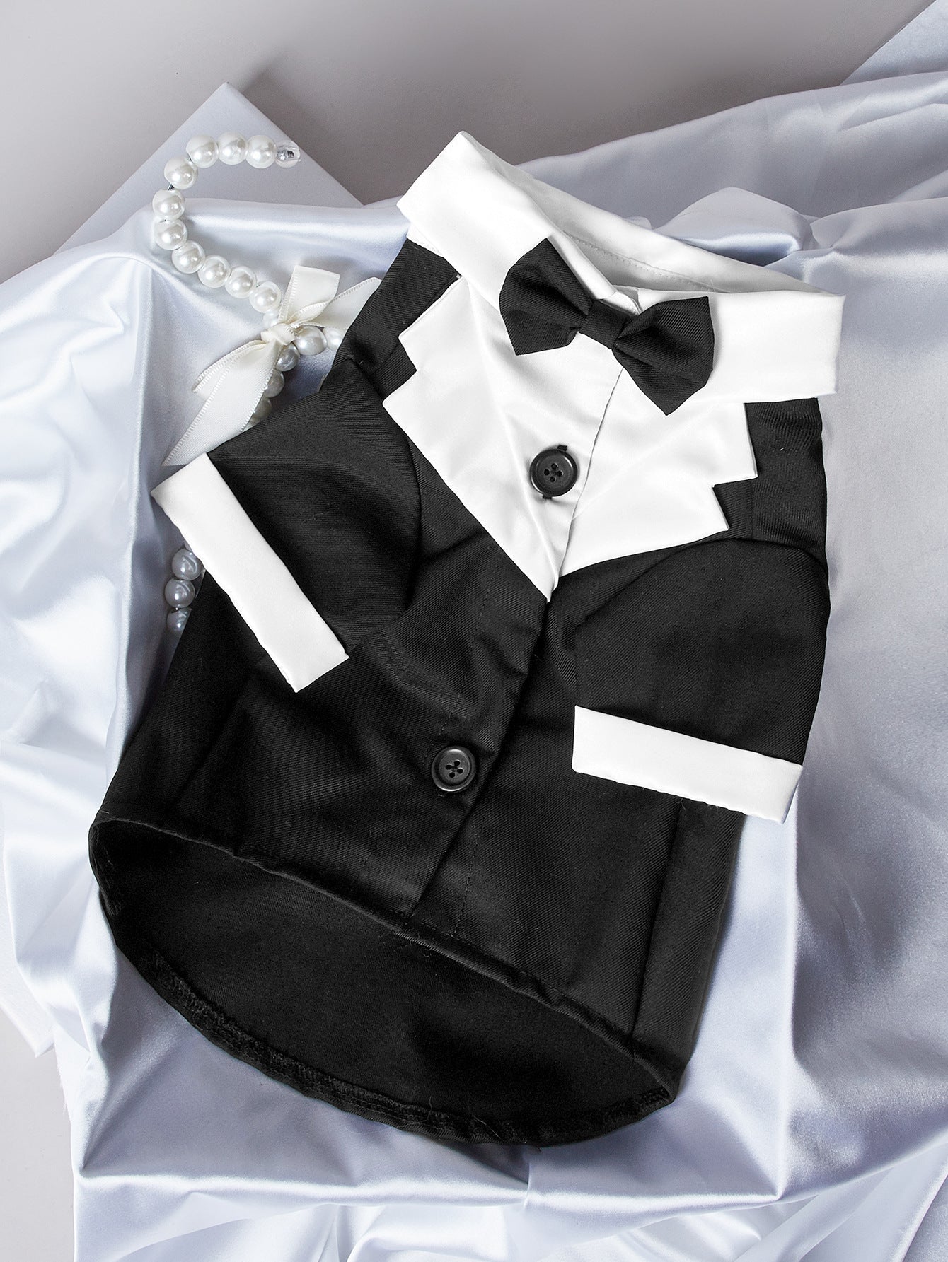 HKM-1414589 Gentleman Four-Legged Suit Wedding Dress for Pets - Black, Gray, Dark Blue, Sizes XS-XL