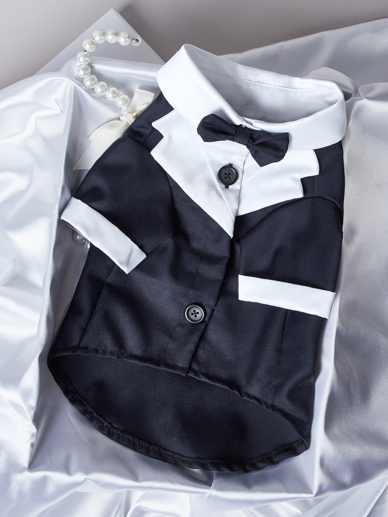 HKM-1414589 Gentleman Four-Legged Suit Wedding Dress for Pets - Black, Gray, Dark Blue, Sizes XS-XL