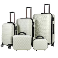 HKM-141459 Customisable Travel Luggage with 4 Wheels, Available in 12 to 28 Inches, Durable ABS Trolley Bag