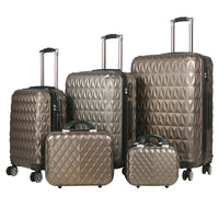 HKM-141459 Customisable Travel Luggage with 4 Wheels, Available in 12 to 28 Inches, Durable ABS Trolley Bag