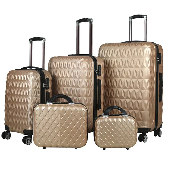 HKM-141459 Customisable Travel Luggage with 4 Wheels, Available in 12 to 28 Inches, Durable ABS Trolley Bag